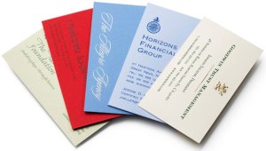 usual business cards