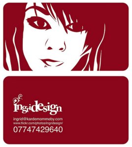 my business card, my face