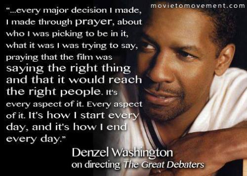 Every major decision, i pray...