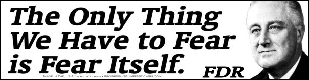 The only thing we have to fear, is fear itself