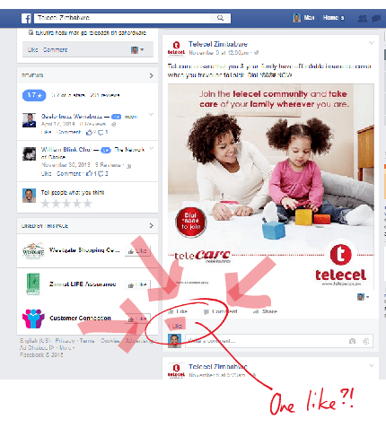 telecel facebook post