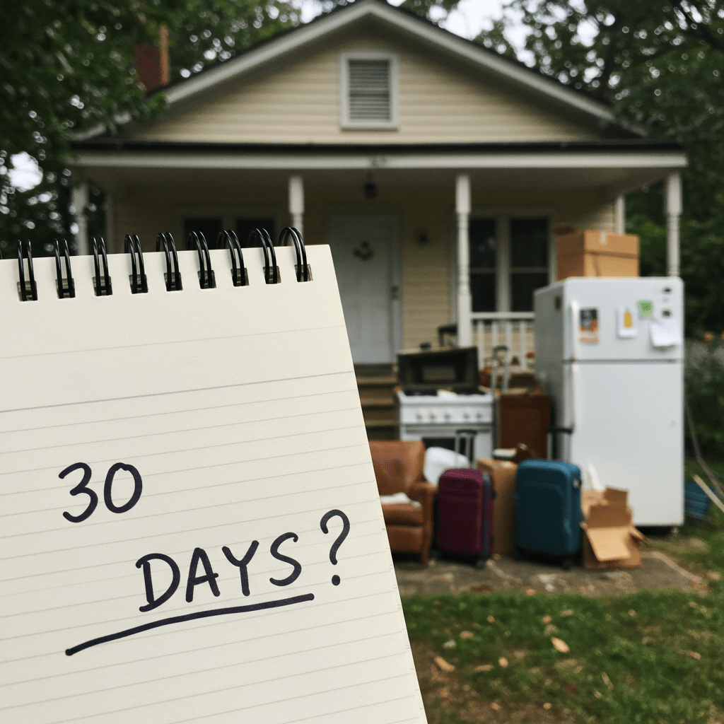 30 days notice for eviction?